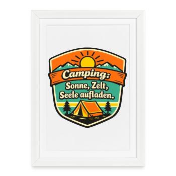 Camper - Framed poster (27 × 37 cm) - white - Front
