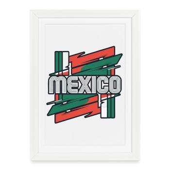 Mexique - Affiche encadrée (27 × 37 cm) - blanc - Devant