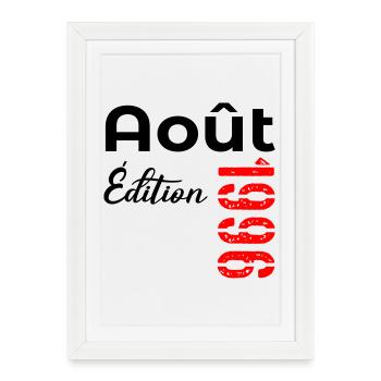 August 1996 Anniversary - Framed poster (27 × 37 cm) - white - Front