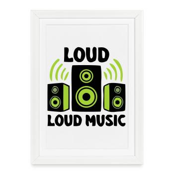 Speaker Boxes Logo - Framed poster (27 × 37 cm) - white - Front