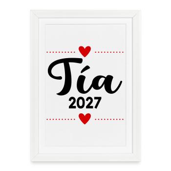 Spanish Aunt 2027 - Framed poster (27 × 37 cm) - white - Front