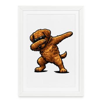 Tabbing du Chesapeake Bay Retriever - Affiche encadrée (27 × 37 cm) - blanc - Devant
