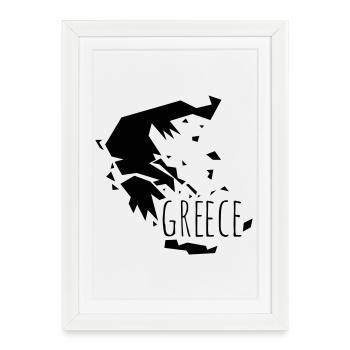 greece - Affiche encadrée (27 × 37 cm) - blanc - Devant