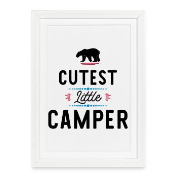 camper - Framed poster (27 × 37 cm) - white - Front