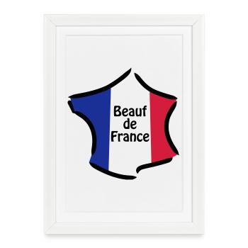 Beauf de France - Affiche encadrée (27 × 37 cm) - blanc - Devant
