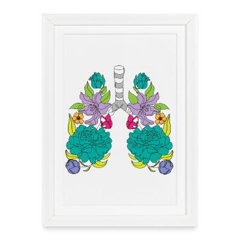 a lung of roses - Framed poster (27 × 37 cm) - white - Front