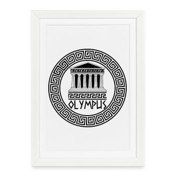 The Domain of the Gods (black) - Framed poster (27 × 37 cm) - white - Front