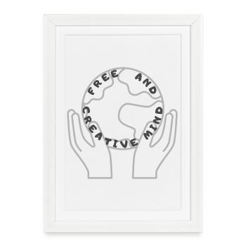 Free and creative spirit. - Framed poster (27 × 37 cm) - white - Front