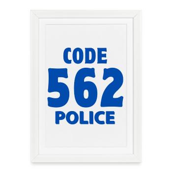 police, I am a policeman, gendarme - Framed poster (27 × 37 cm) - white - Front