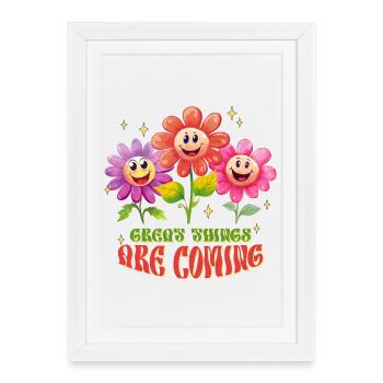 spring, gardening, gardening, gardening - Framed poster (27 × 37 cm) - white - Front