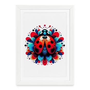 Ladybird - Framed poster (27 × 37 cm) - white - Front