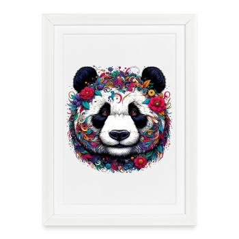 Panda - Affiche encadrée (27 × 37 cm) - blanc - Devant