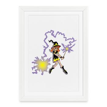 Apprentice Witch - Framed poster (27 × 37 cm) - white - Front