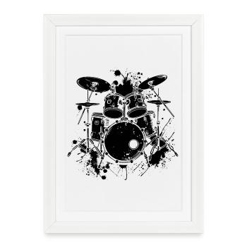 Trapset - Framed poster (27 × 37 cm) - white - Front