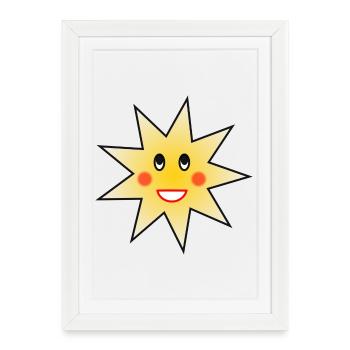 COEUR. COUPLE. SAINT VALENTIN. JUST MARRIED. EVJF. - Affiche encadrée (27 × 37 cm) - blanc - Devant