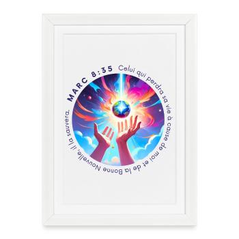 Énergie cosmique en fusion - Affiche encadrée (27 × 37 cm) - blanc - Devant