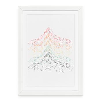 Rainbow Ridge Mountain - Framed poster (27 × 37 cm) - white - Front