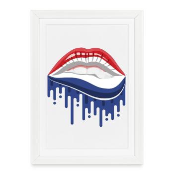Colorful American Flag Toy - Framed poster (27 × 37 cm) - white - Front