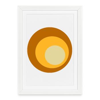 modèle des années 70 - Affiche encadrée (27 × 37 cm) - blanc - Devant