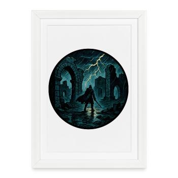 Les Guerriers de la Tempête - Affiche encadrée (27 × 37 cm) - blanc - Devant