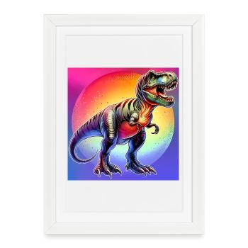 dinosaur - Framed poster (27 × 37 cm) - white - Front