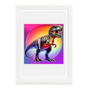 dinosaur - Framed poster (27 × 37 cm) - white - Front