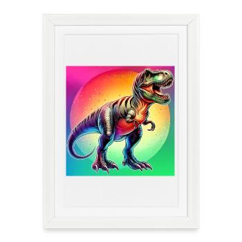 dinosaur - Framed poster (27 × 37 cm) - white - Front