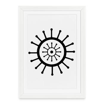 Sicanje - Framed poster (27 × 37 cm) - white - Front