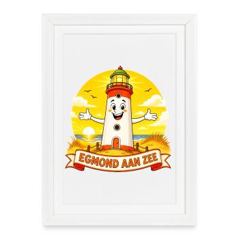 Egmond aan zee - Affiche encadrée (27 × 37 cm) - blanc - Devant