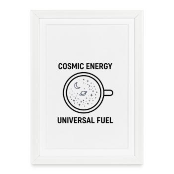 Cosmic Energy Universal Fuel Cup Design - Framed poster (27 × 37 cm) - white - Front