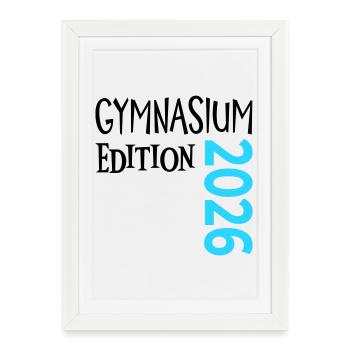 Gymnase 2026 - Affiche encadrée (27 × 37 cm) - blanc - Devant