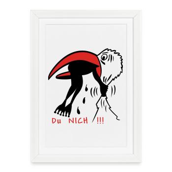 Frosch - Framed poster (27 × 37 cm) - white - Front