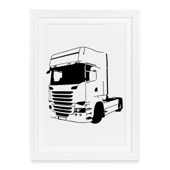  Vabis V8 - Affiche encadrée (27 × 37 cm) - blanc - Devant
