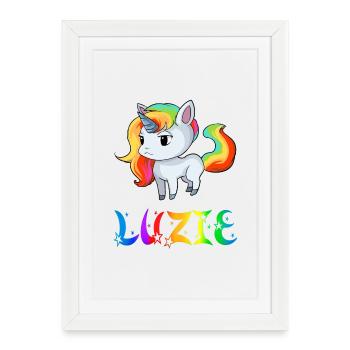 Lucy Unicorn - Framed poster (27 × 37 cm) - white - Front