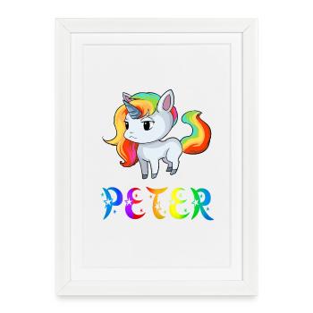 Peter Einhorn - Affiche encadrée (27 × 37 cm) - blanc - Devant