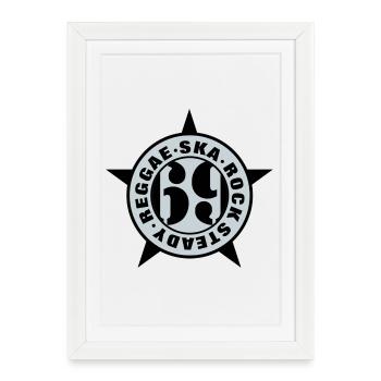 Ska, Rock Steady, Reggae 69 - Affiche encadrée (27 × 37 cm) - blanc - Devant