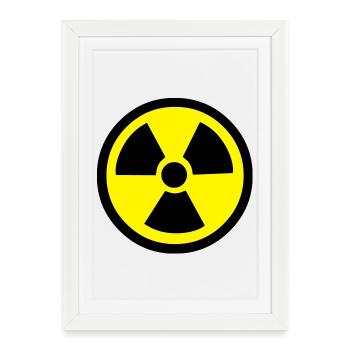 Radiation Warning - Framed poster (27 × 37 cm) - white - Front