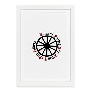 LennywheelRomaniFolketiblack - Affiche encadrée (27 × 37 cm) - blanc - Devant