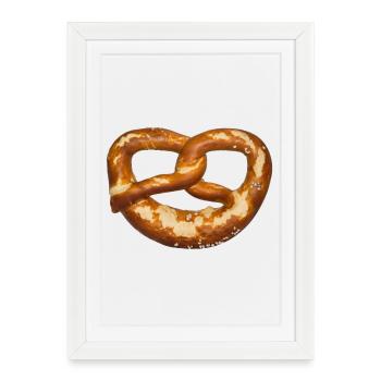 Bavarian Pretzel - Framed poster (27 × 37 cm) - white - Front