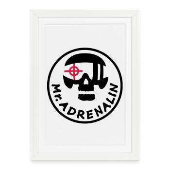 mr_adrenalin_pilot - Framed poster (27 × 37 cm) - white - Front