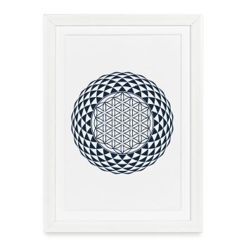 Torus, Géométrie Sacrée - Affiche encadrée (27 × 37 cm) - blanc - Devant