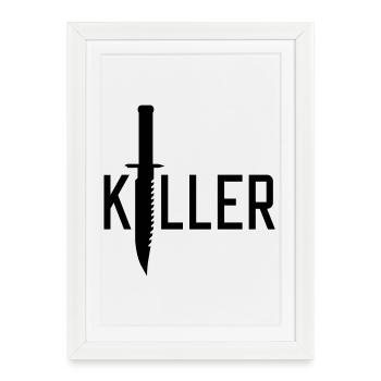 Killer - Framed poster (27 × 37 cm) - white - Front