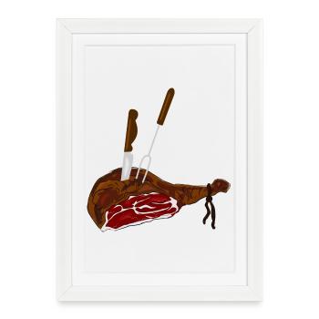 food - Framed poster (27 × 37 cm) - white - Front