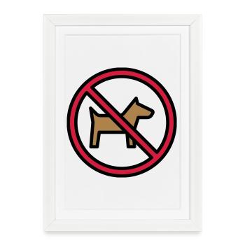 Funny gifts for cat lovers - Framed poster (27 × 37 cm) - white - Front