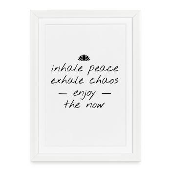 yoga - Affiche encadrée (27 × 37 cm) - blanc - Devant