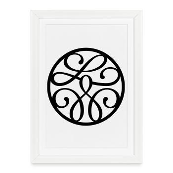 Mandala - Framed poster (27 × 37 cm) - white - Front