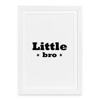 Petit frère - Affiche encadrée (27 × 37 cm) - blanc - Devant