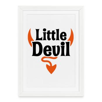little devil baby - Framed poster (27 × 37 cm) - white - Front