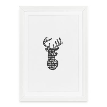 Bible versets de la bible dictons chrétiens jésus dieu - Affiche encadrée (27 × 37 cm) - blanc - Devant