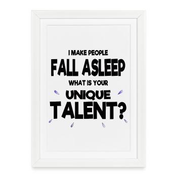 Anesthesia anesthesiologist superpowers gift funny - Framed poster (27 × 37 cm) - white - Front
